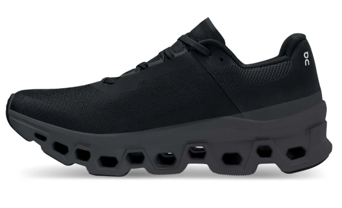 On Women's Cloudmonster Running Shoe – Black/Magnet