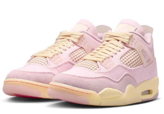 Air Jordan 4 Retro WMNS 'Pearl Pink / Iced Carmine' – AQ9129-601