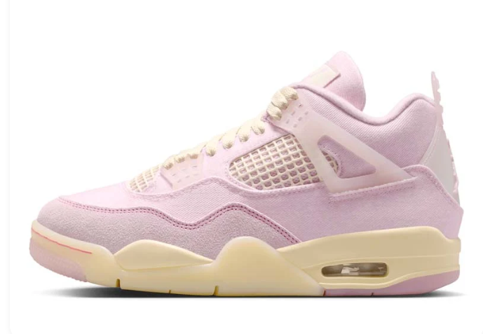 Air Jordan 4 Retro WMNS 'Pearl Pink / Iced Carmine' – AQ9129-601