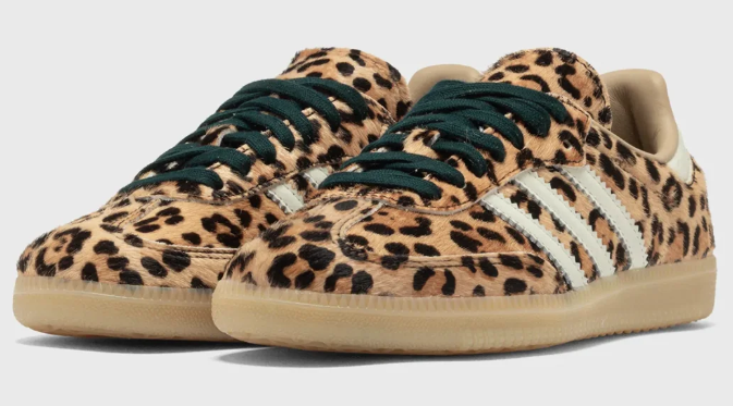 Adidas Women's Samba OG Sneaker – Leopard Magic Beige