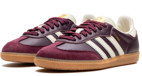 Adidas Samba OG WMNS - Maroon/Cream White (ID0477)