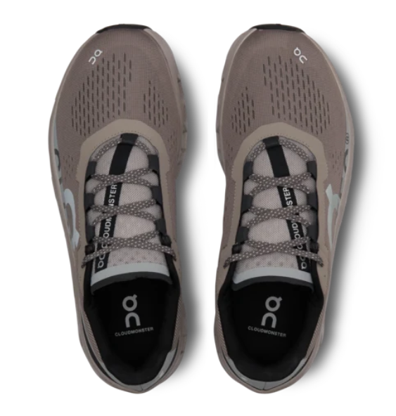 On Men's Cloudmonster Running Shoe – Cinder/Fog