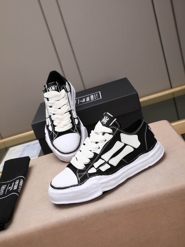 Amiri x Maison Mihara Yasuhiro Skeleton Low-Top Sneakers – Black/White