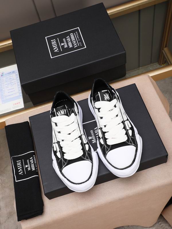 Amiri x Maison Mihara Yasuhiro Skeleton Low-Top Sneakers – Black/White