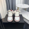 Amiri MA-1 Low-Top Sneakers – White/Burgundy