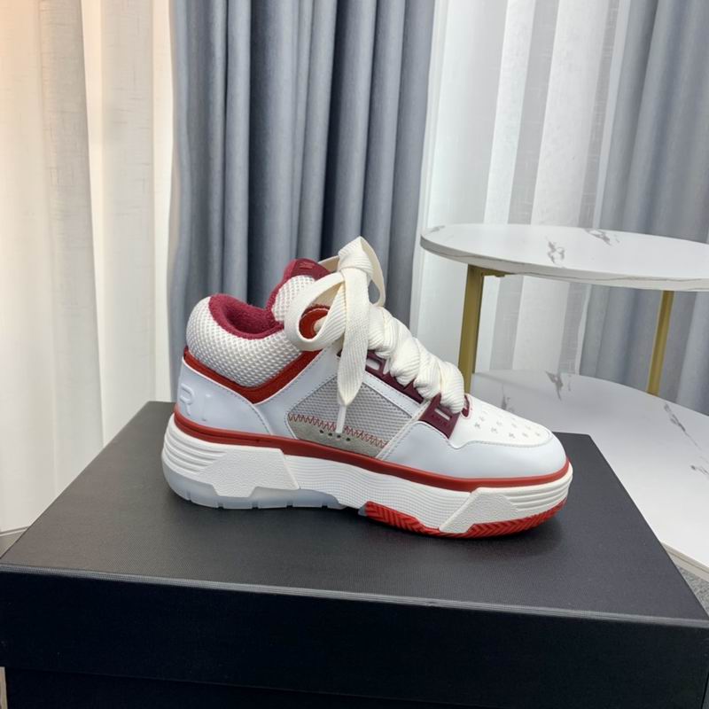 Amiri MA-1 Chunky Low-Top Sneaker – White / Red