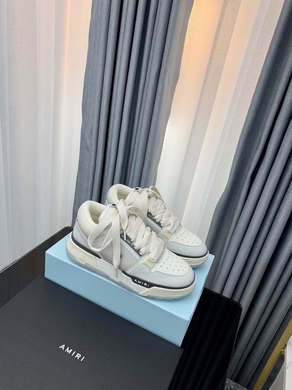 Amiri MA-1 Chunky Low-Top Sneaker – Triple White / Grey