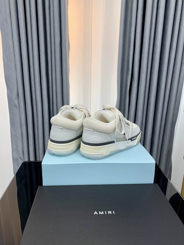 Amiri MA-1 Chunky Low-Top Sneaker – Triple White / Grey