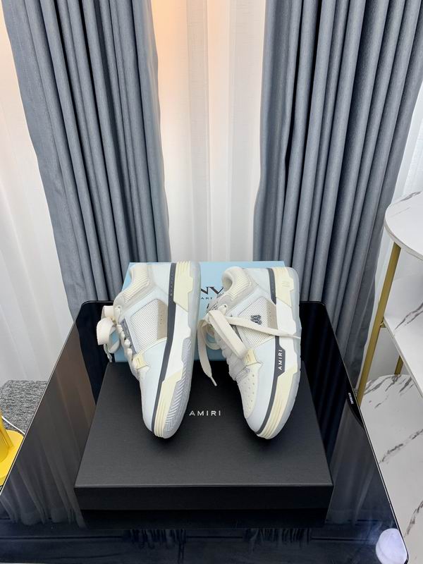 Amiri MA-1 Chunky Low-Top Sneaker – Triple White / Grey