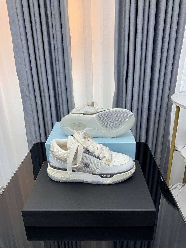 Amiri MA-1 Chunky Low-Top Sneaker – Triple White / Grey