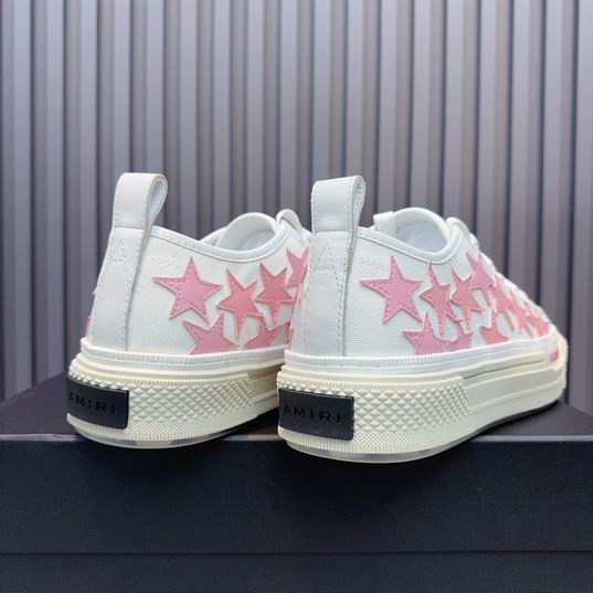 Amiri Stars Court Low-Top Sneaker – White / Pink