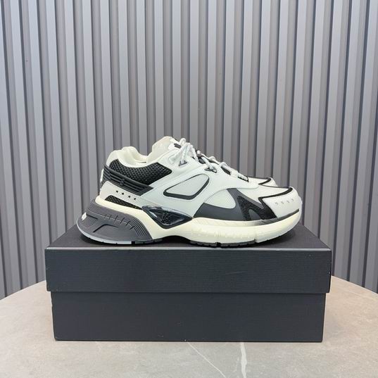 Amiri Bone Runner Low-Top Sneaker – White / Black / Grey
