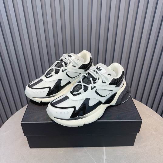 Amiri Bone Runner Low-Top Sneaker – White / Black / Grey