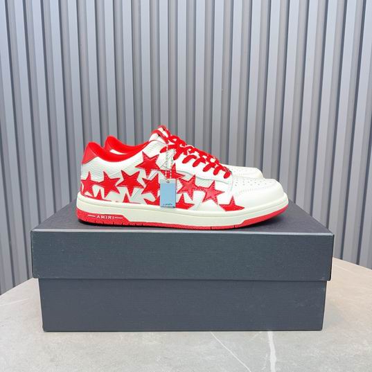 Amiri Stars Low-Top Sneaker – White / Red