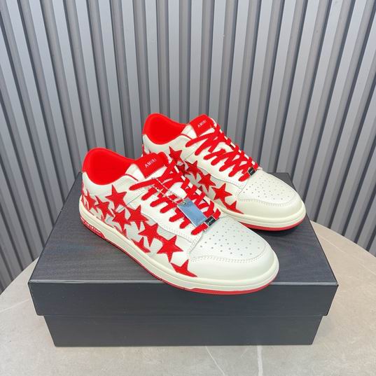 Amiri Stars Low-Top Sneaker – White / Red