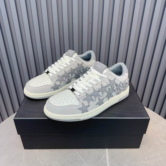 Amiri Stars Court Low-Top Sneaker – White / Grey