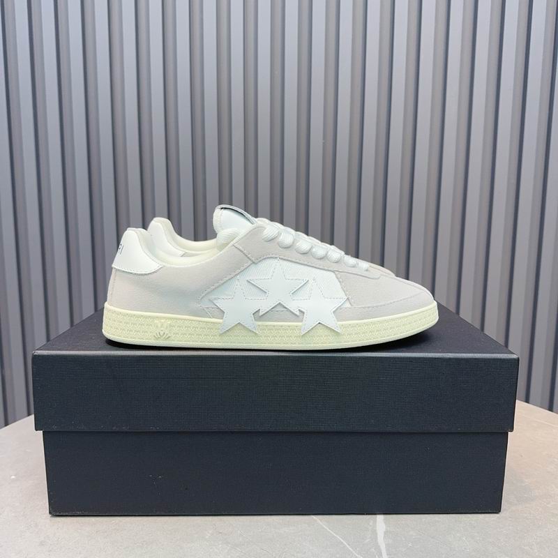 Amiri Bone Runner Low-Top Sneaker – White / Cream