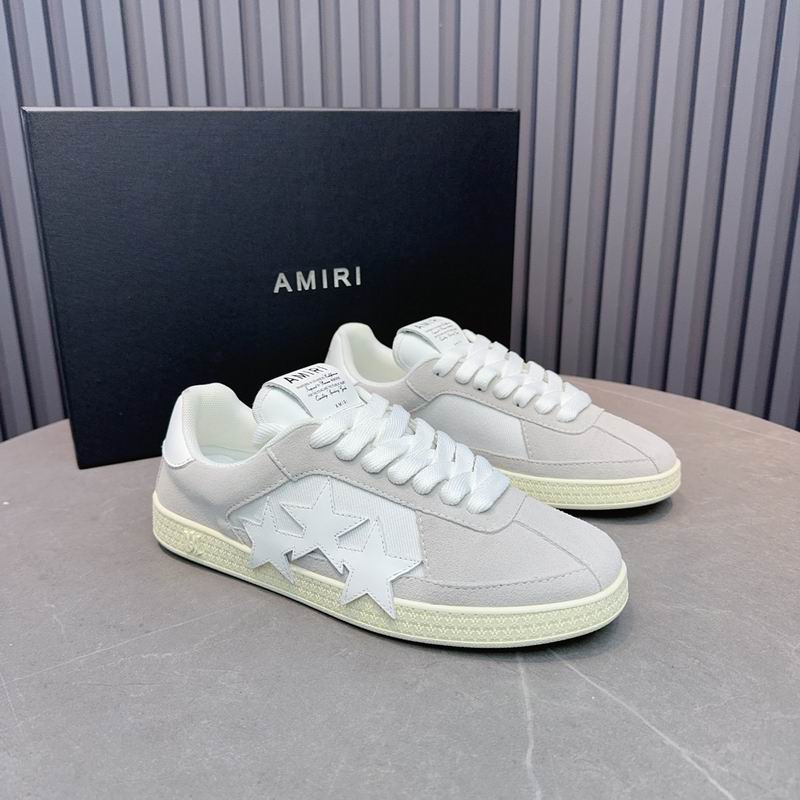 Amiri Bone Runner Low-Top Sneaker – White / Cream
