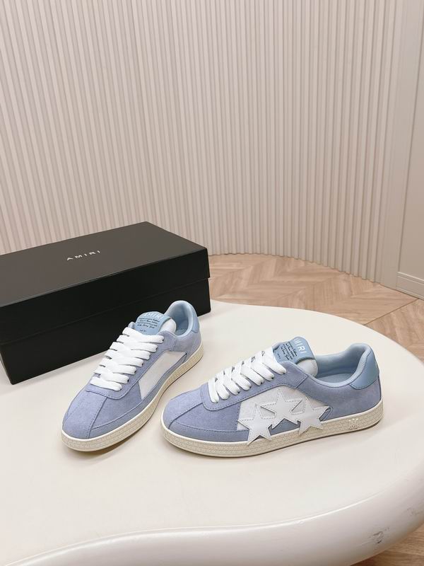 Amiri Bone Runner Low-Top Sneaker – Powder Blue / White