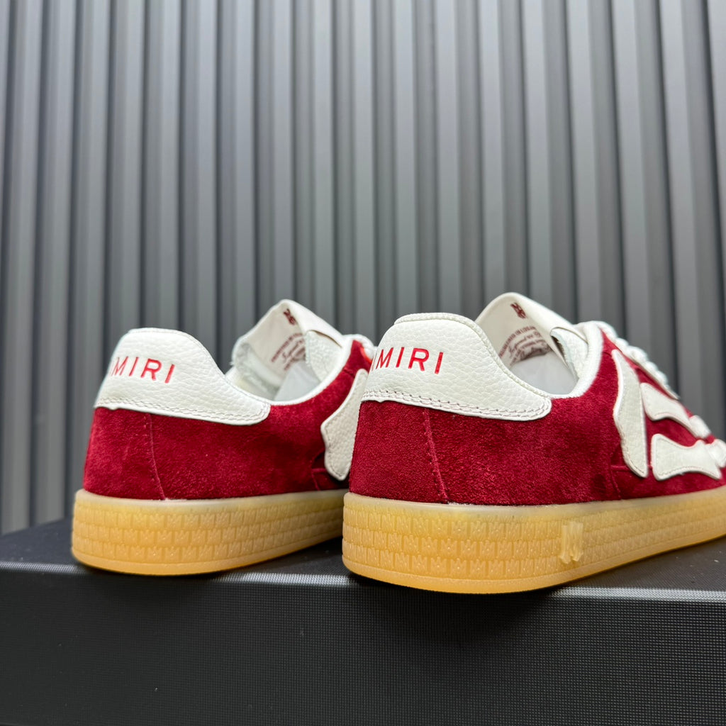 Amiri Bones Low-Top Sneaker – Red / White