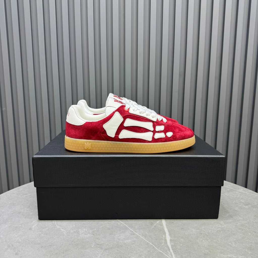 Amiri Bones Low-Top Sneaker – Red / White