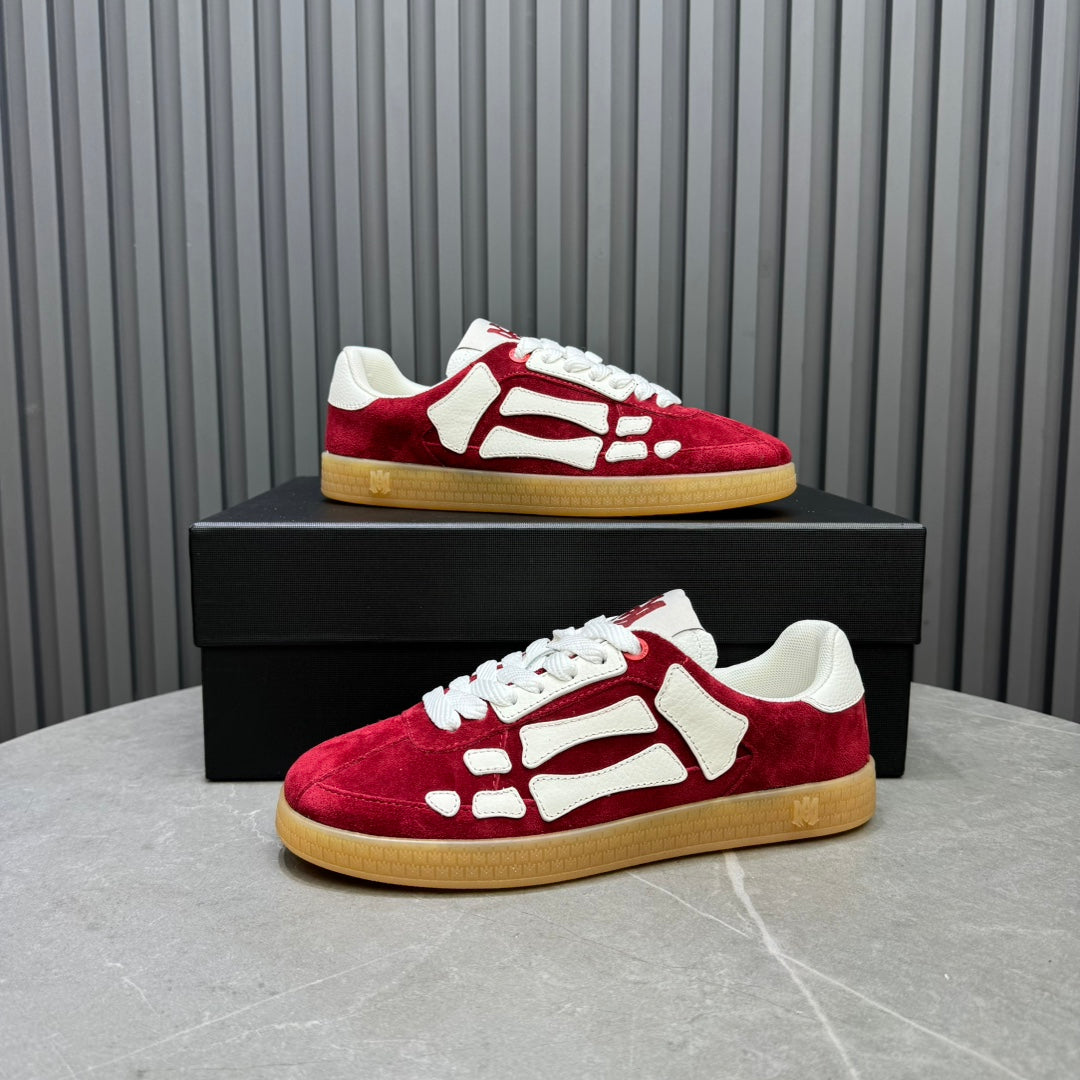 Amiri Bones Low-Top Sneaker – Red / White