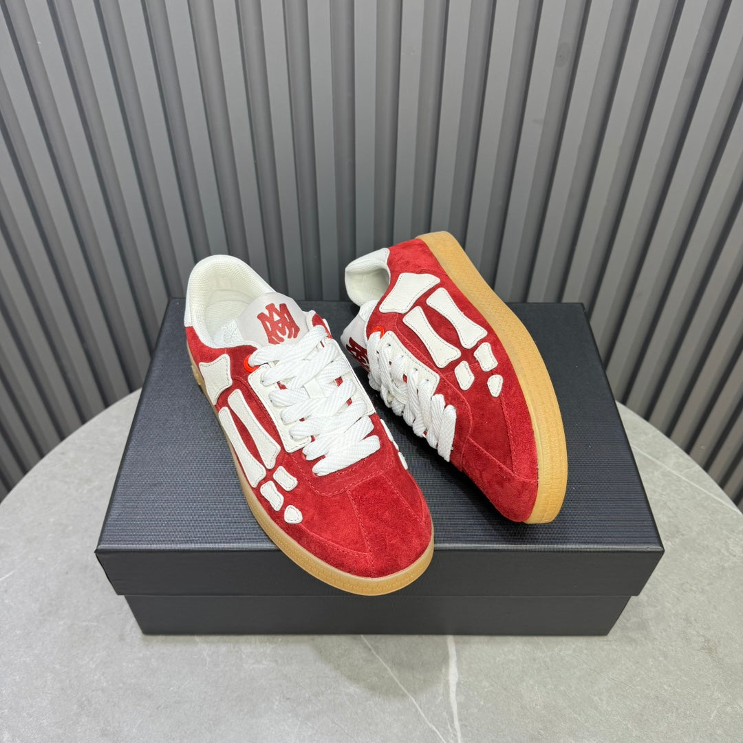 Amiri Bones Low-Top Sneaker – Red / White