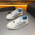 Amiri Skel Low-Top Sneaker – White / Baby Blue