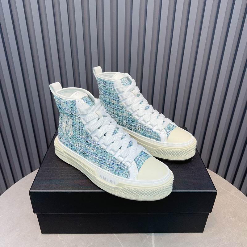 Amiri Court High — Blue Tweed