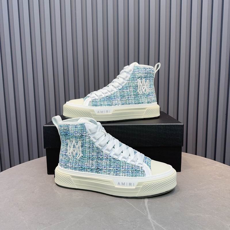 Amiri Court High — Blue Tweed
