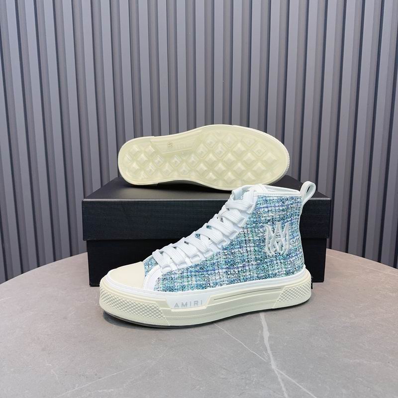 Amiri Court High — Blue Tweed