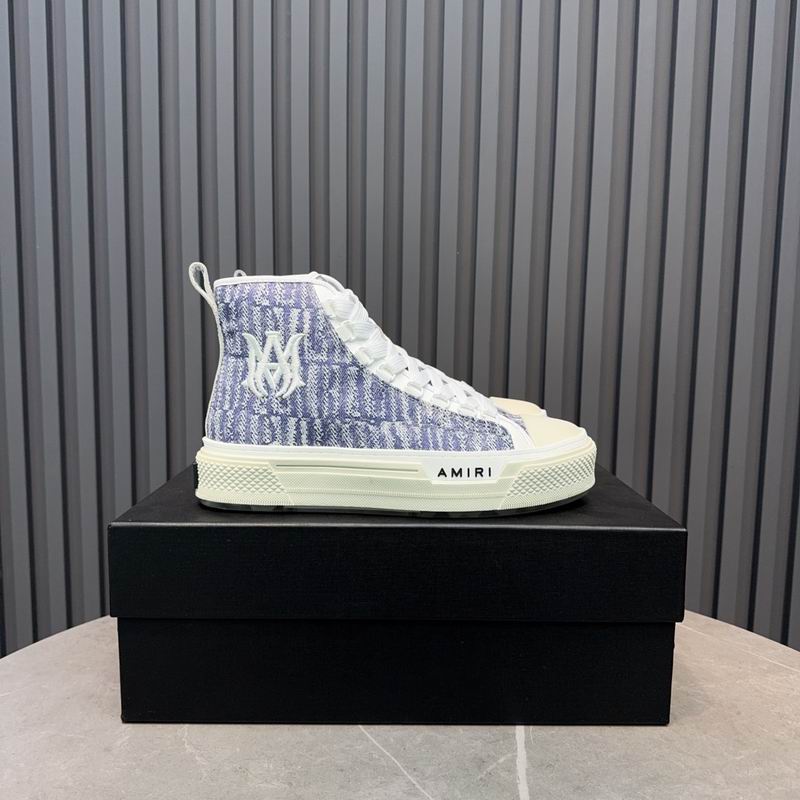 Amiri Court High — Grey / White AMIRI Monogram