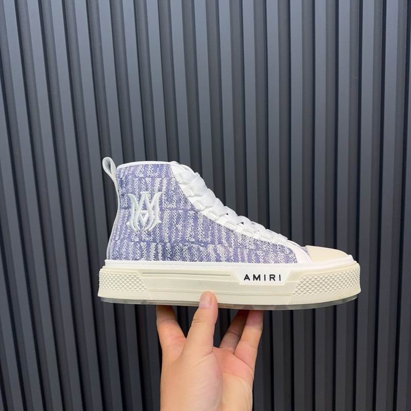 Amiri Court High — Grey / White AMIRI Monogram