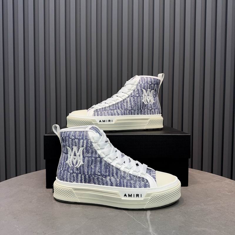 Amiri Court High — Grey / White AMIRI Monogram