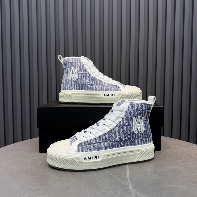 Amiri Court High — Grey / White AMIRI Monogram