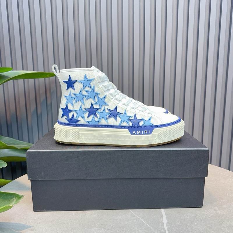 Amiri Stars High Top — White / Blue