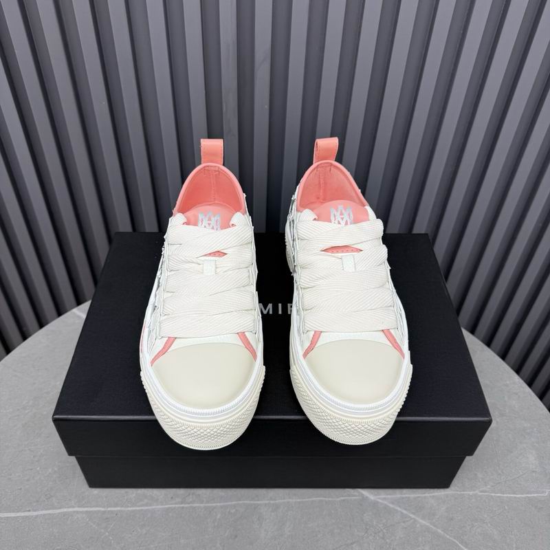 Amiri Stars Court Low — White / Pink
