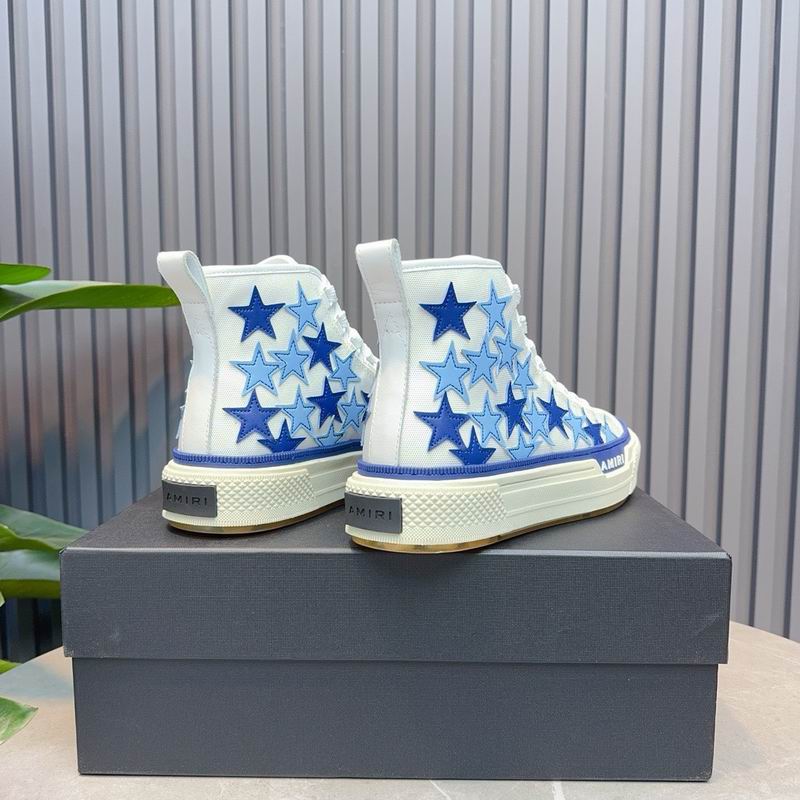 Amiri Stars High Top — White / Blue