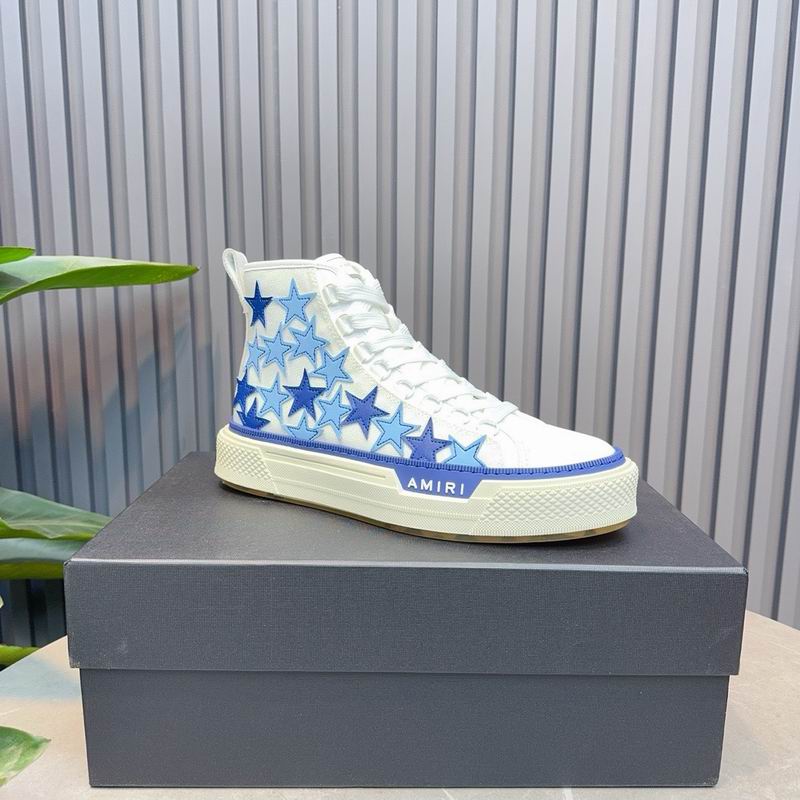 Amiri Stars High Top — White / Blue