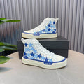 Amiri Stars Court High — White / Blue