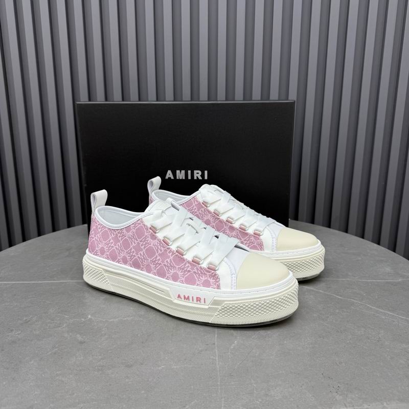 Amiri Court Low — Pink Floral Jacquard