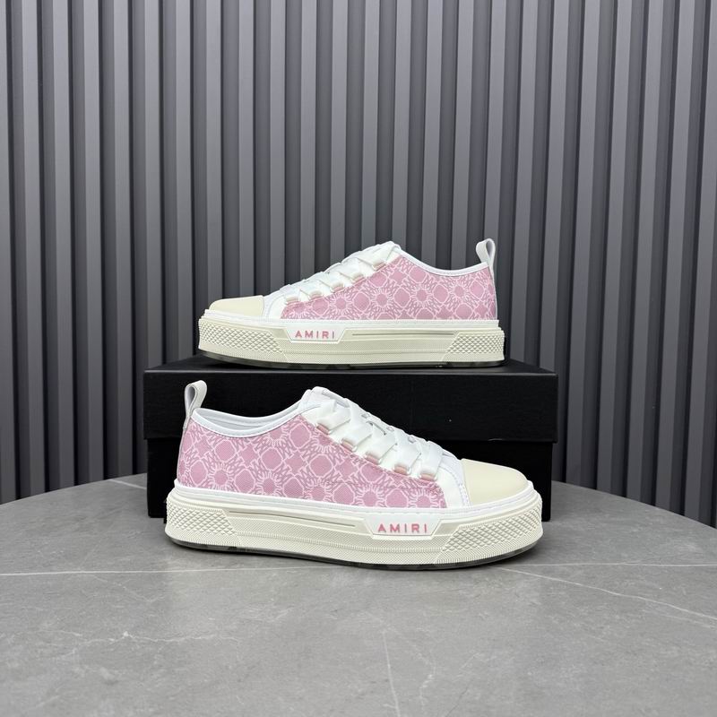 Amiri Court Low — Pink Floral Jacquard