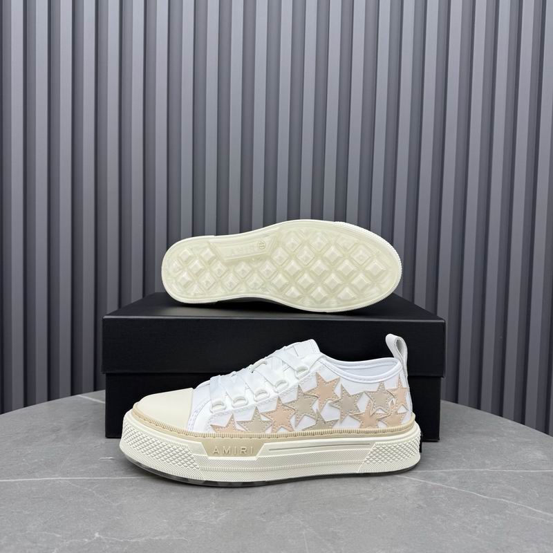 Amiri Stars Court Low — White / Beige