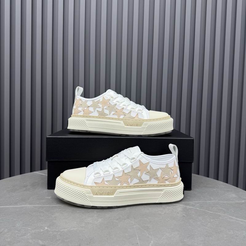 Amiri Stars Court Low — White / Beige