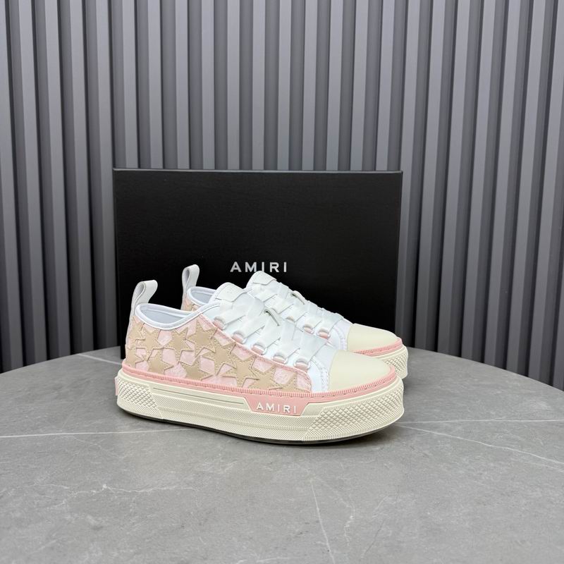 Amiri Stars Court Low — Pink / Beige