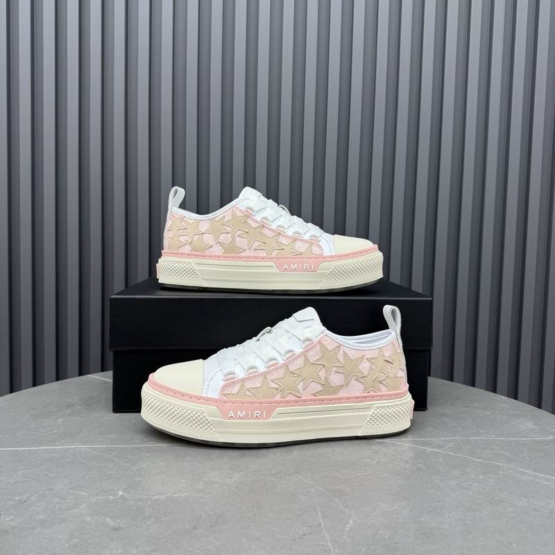 Amiri Stars Court Low — Pink / Beige