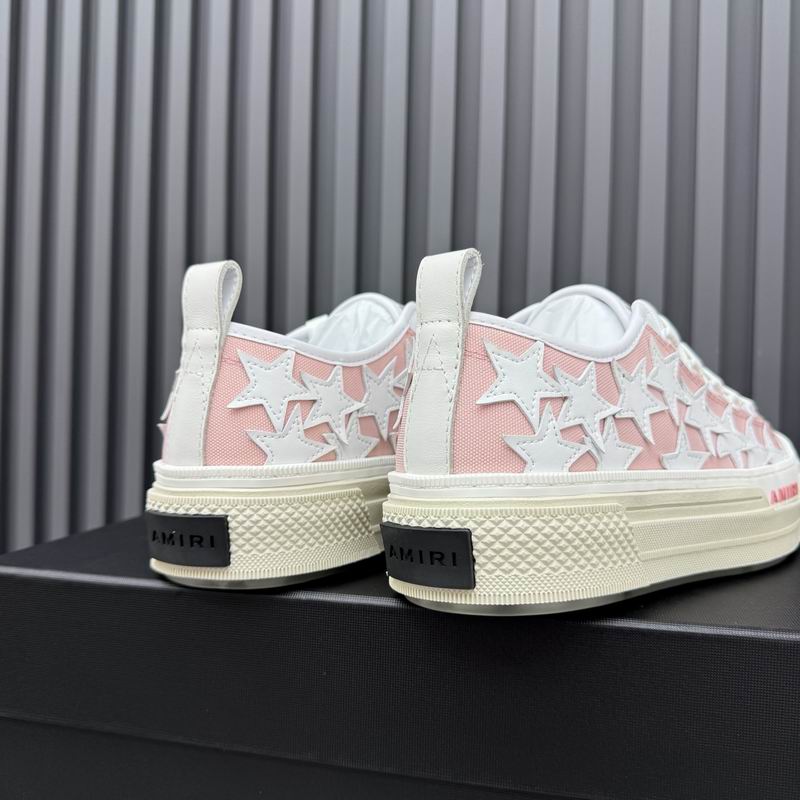 Amiri Stars Court Low — White / Pink Mesh