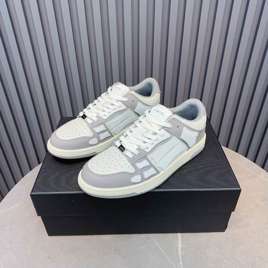 Amiri Skel Top Low Sneaker – White / Grey
