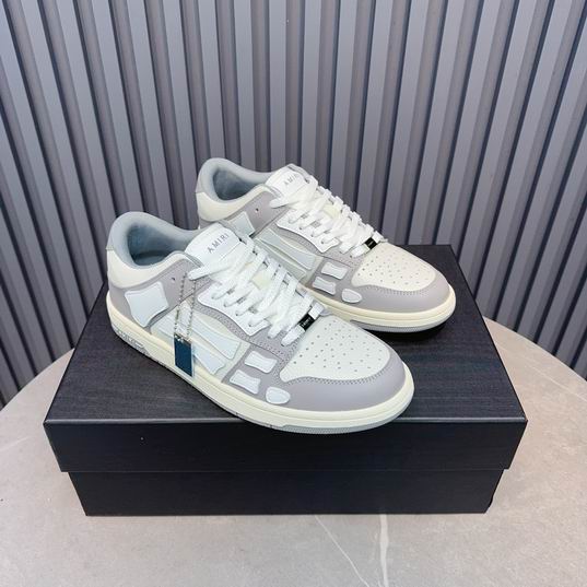 Amiri Skel Top Low Sneaker – White / Grey