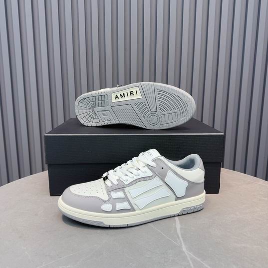 Amiri Skel Top Low Sneaker – White / Grey